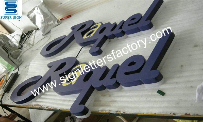 halo illumination LED sign letters